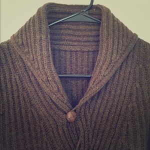 Chunky knit cowl neck sweater